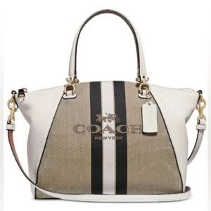 NWT - Coach Horse And Carriage Jacquard Prairie Satchel